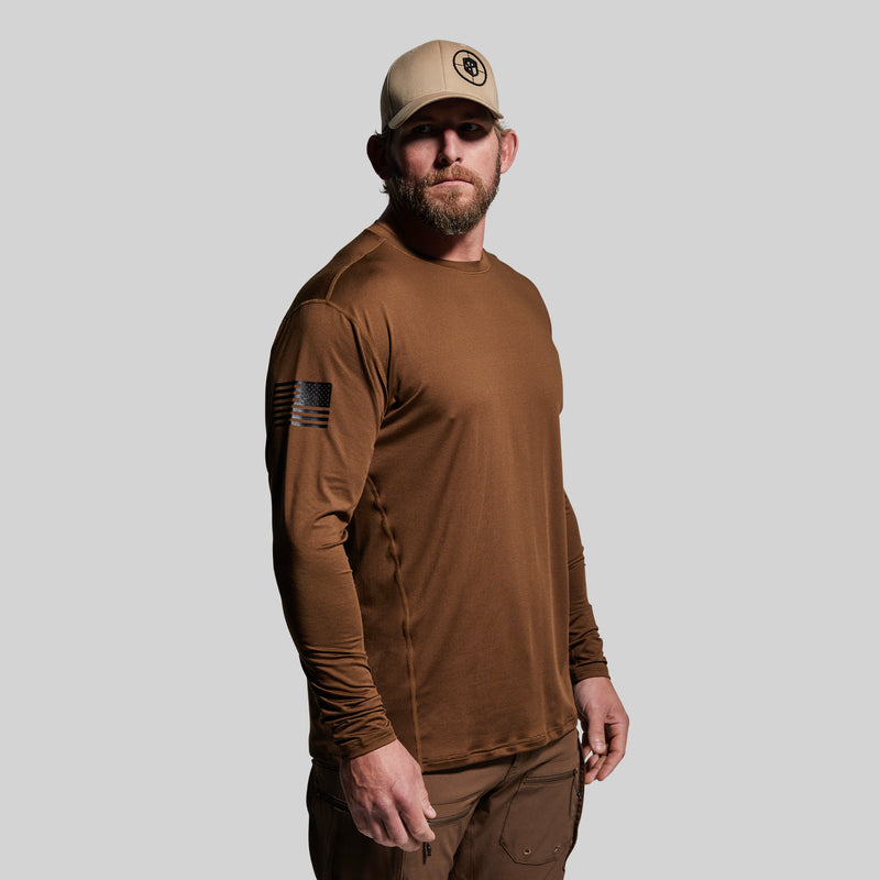 Long Sleeve Range Shirt Flag (Coyote Brown)