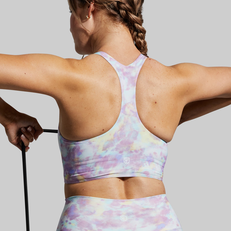 Synergy Cropped Sports Bra (Purple Sky)