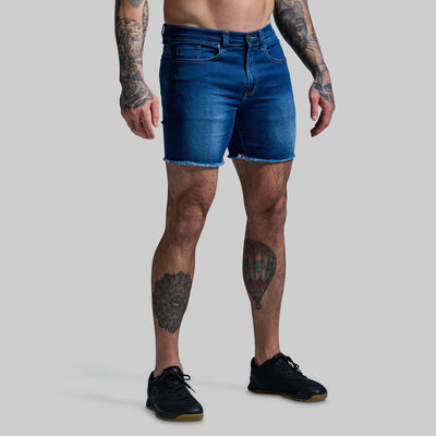 FLEX Stretchy Jort (Dark Wash 6")