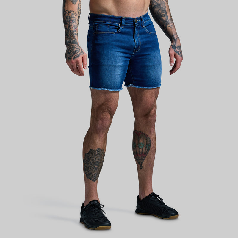 FLEX Stretchy Jort (Dark Wash 6")