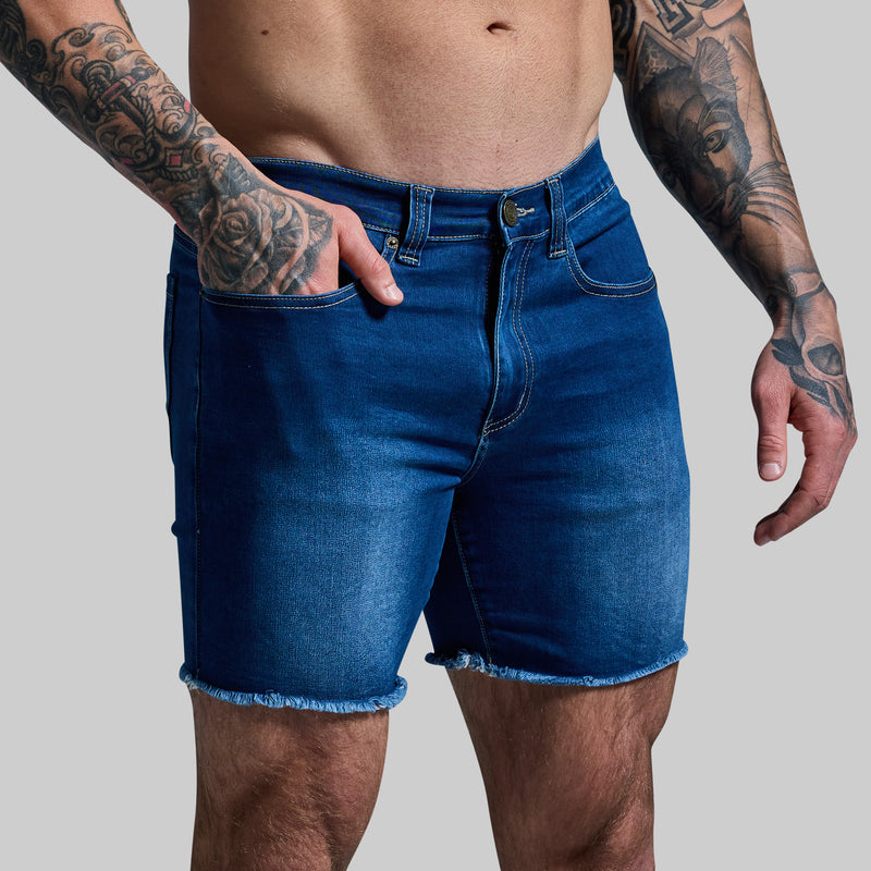 FLEX Stretchy Jort (Dark Wash 6")