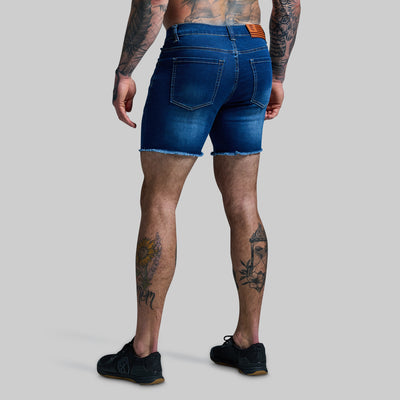 FLEX Stretchy Jort 6" (Dark Wash)