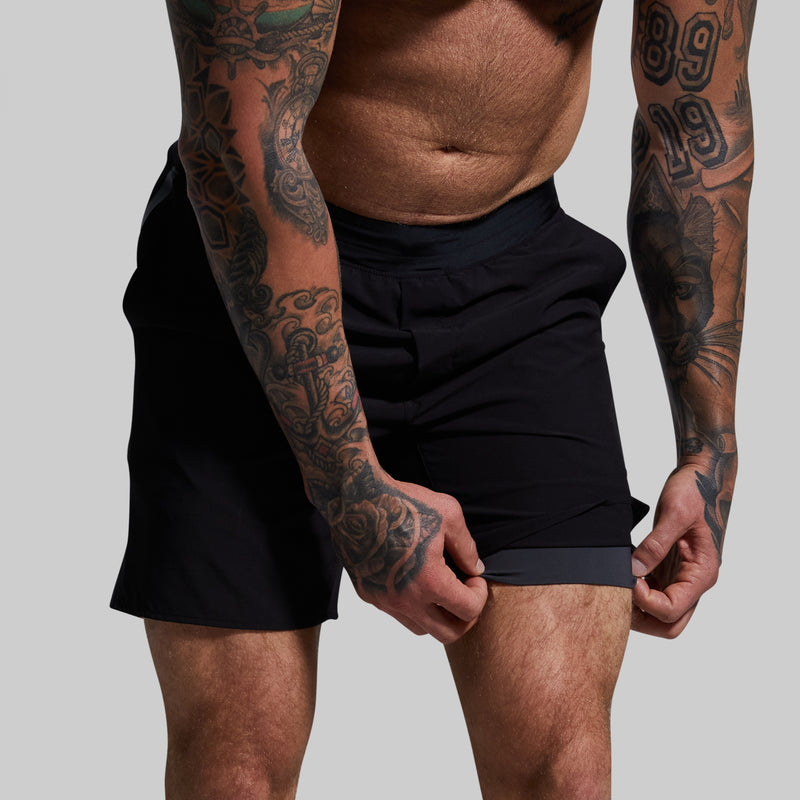 Compete Short w/ Compression (Black)