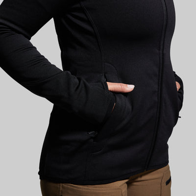 Women's Sentry Full Zip Hoodie (Black)