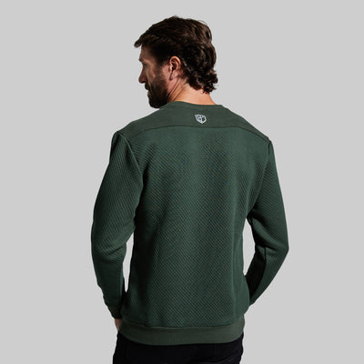 Men's Waffle Crewneck Pullover (Pine)