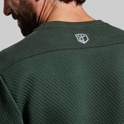 Men's Waffle Crewneck Pullover (Pine)