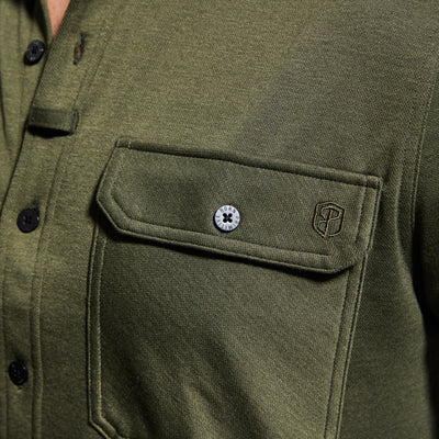 Woodsman Stretchy Flannel (Tactical Green)