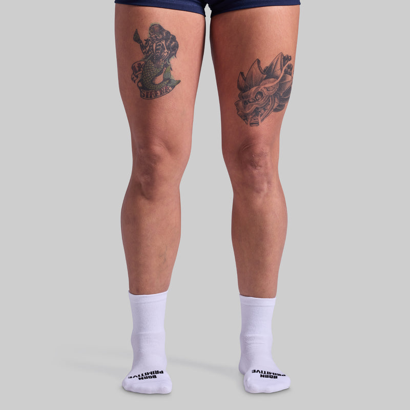 Performance Half Crew Sock (White)