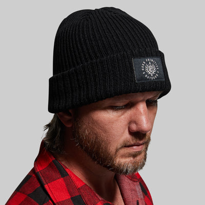 Heritage Knit Beanie (BPO-Black)