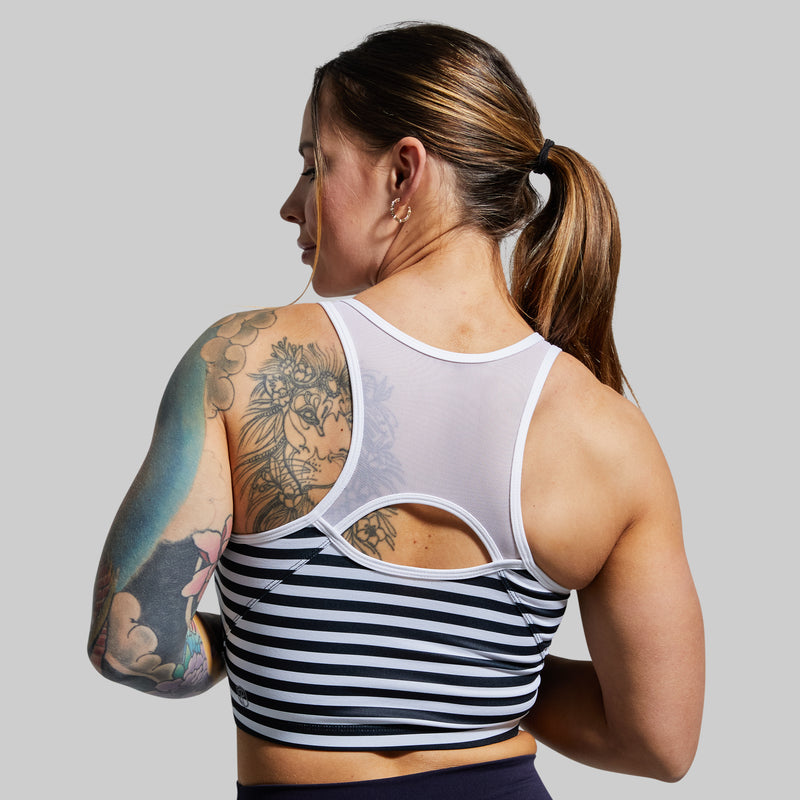 Meshed Up Cropped Sports Bra (Break Free)