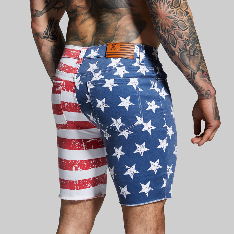 FLEX Stretchy Jort (American Flag)