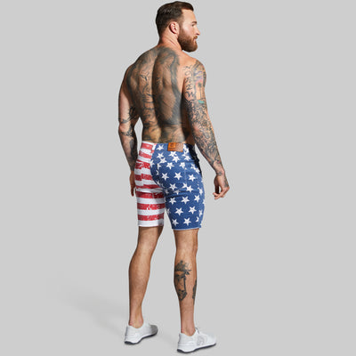 FLEX Stretchy Jort (American Flag)