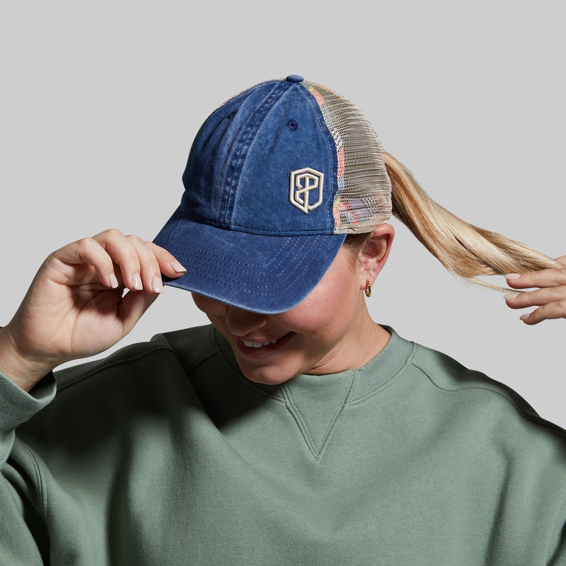 Relax Hat (Denim/Stripes)