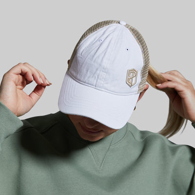 Relax Hat (White/Floral)