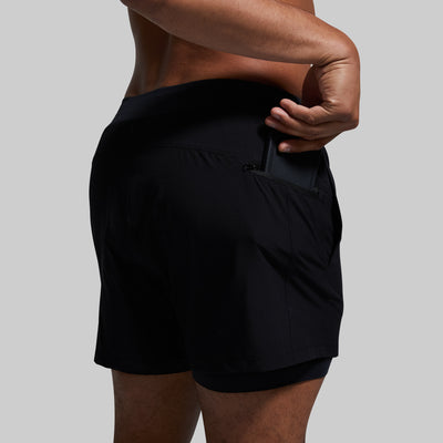 Versatile Short w/ Compression 5" (Black)