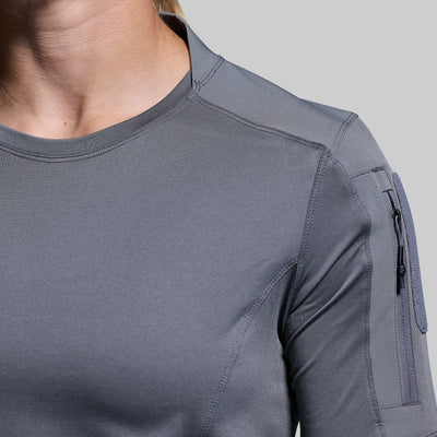 Women's Long Sleeve Op Top (Wolf Grey)