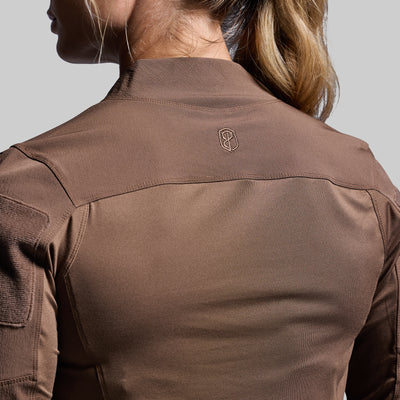 Women's Long Sleeve Op Top (Coyote Brown)